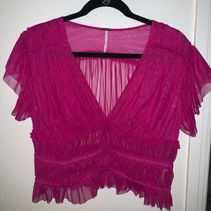 NWOT Free People Making Me Smile Top